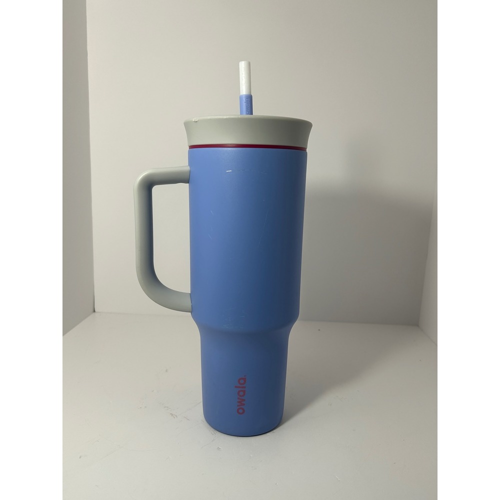 Owala 40oz Insulated Tumbler with Handle‎ and Straw Blue Stainless Steel 11434